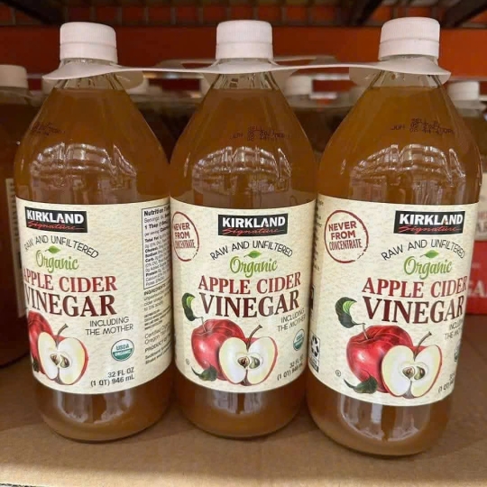 Giấm Táo Hữu Cơ Nguyên Chất Kirkland Signature Organic Apple Cider Vinegar – Chai 946ml